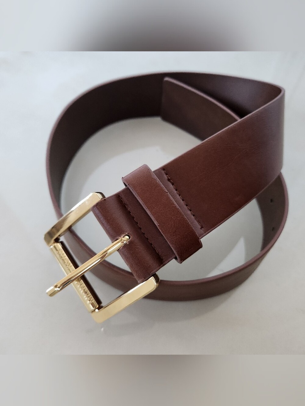 Michael Kors Wide Brown Belt Size S